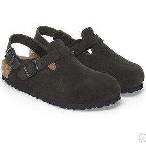 Birkenstock Black Suede Women's Shoes